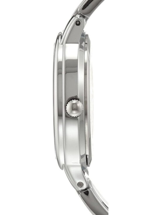 Anne Klein Women\'s Silver Black Analog Genuine Diamond Dial Bangle Luxury Watch main image 5